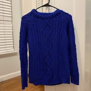 ZARA Crew Neck Blue Sweater